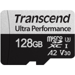 Transcend 340S - Scheda di memoria flash - 128 GB - A2 / Video Class V30 / UHS-I U3 / Class10 - microSDXC